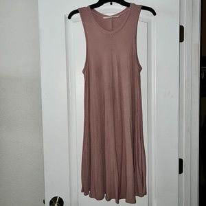 Mauve High Neck Sun Dress
